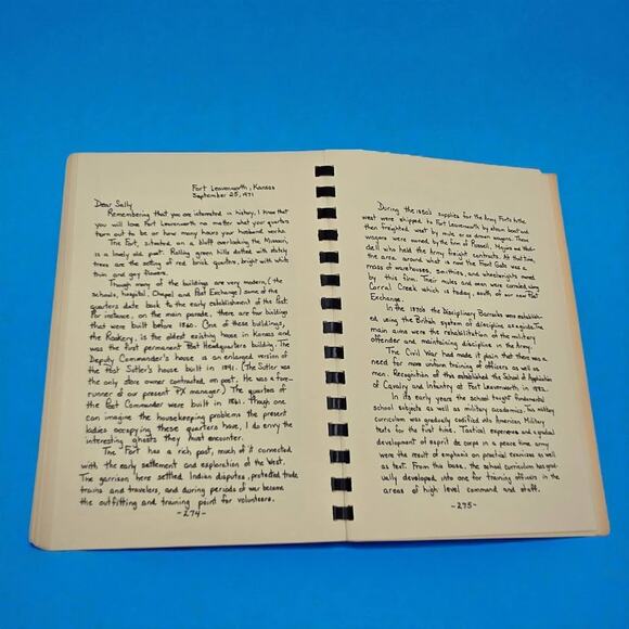 1971 Spiral Cookbook Recollections And Recipes From Army Wives Ft Leavenworth KS - Picture 7 of 16